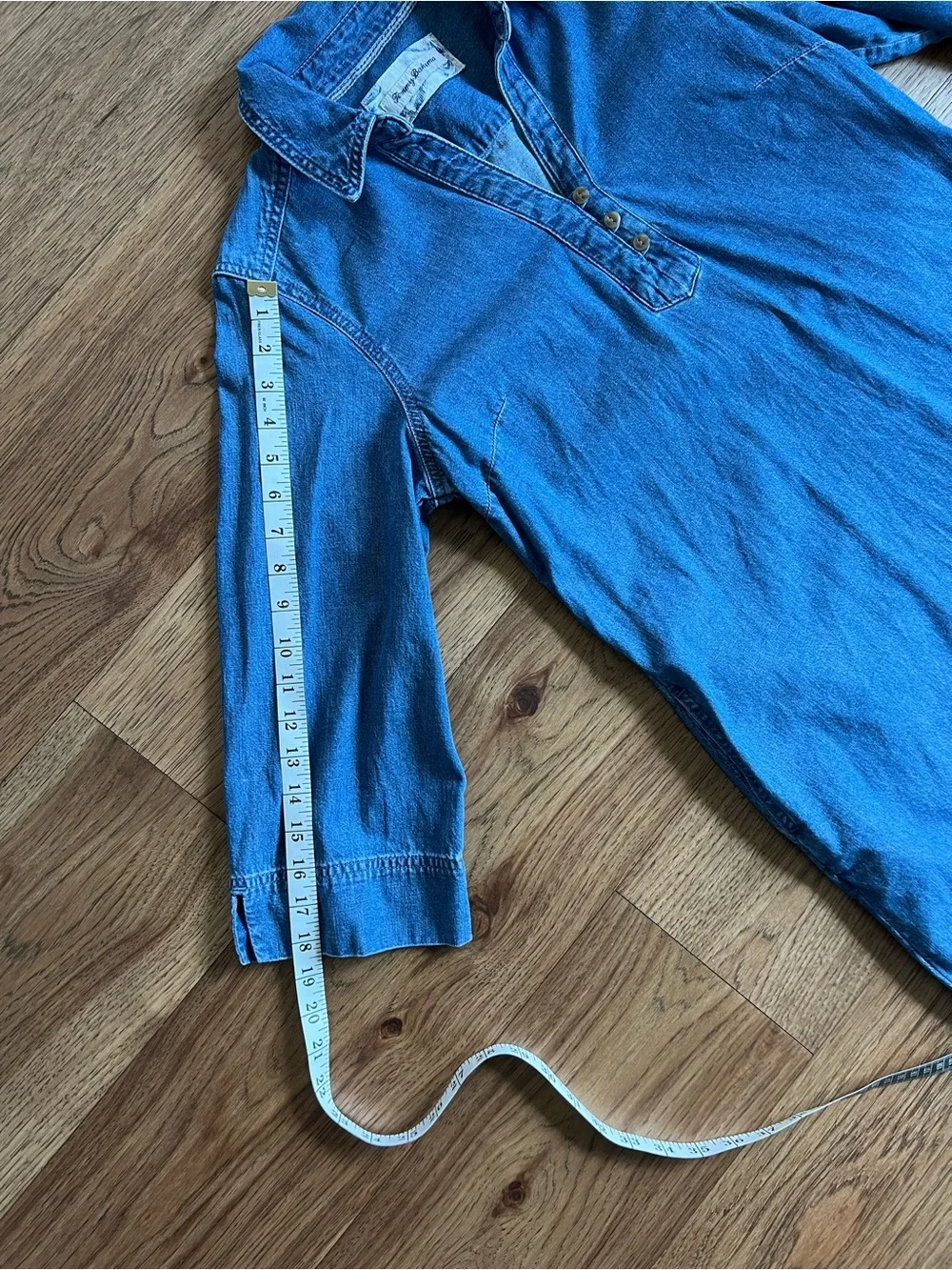Tommy Bahama Blue Denim Mini Shirt Shift Dress Size Small - Picture 5 of 6
